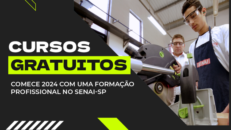 Logotipo Cursos Gratuitos do Senai SP