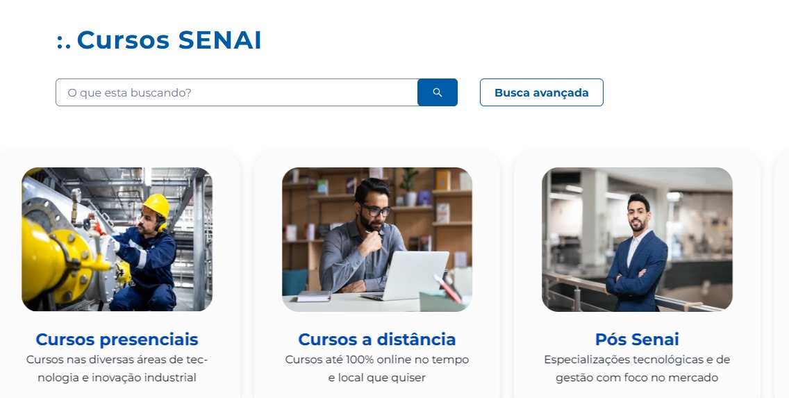 Cursos profissionais Senai Goiânia Cursos profissionais Senai Goiânia